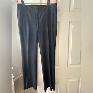LOFT Navy Pinstripe Trousers